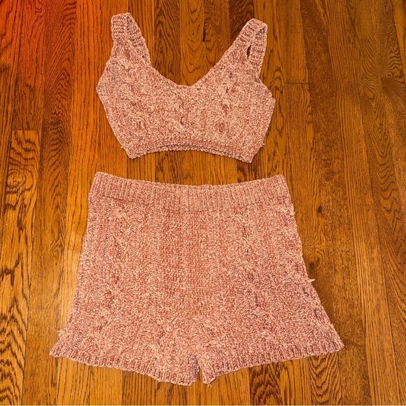 Fashion Nova Lounge Crop Top and Shorts Set - Picture 3 of 14